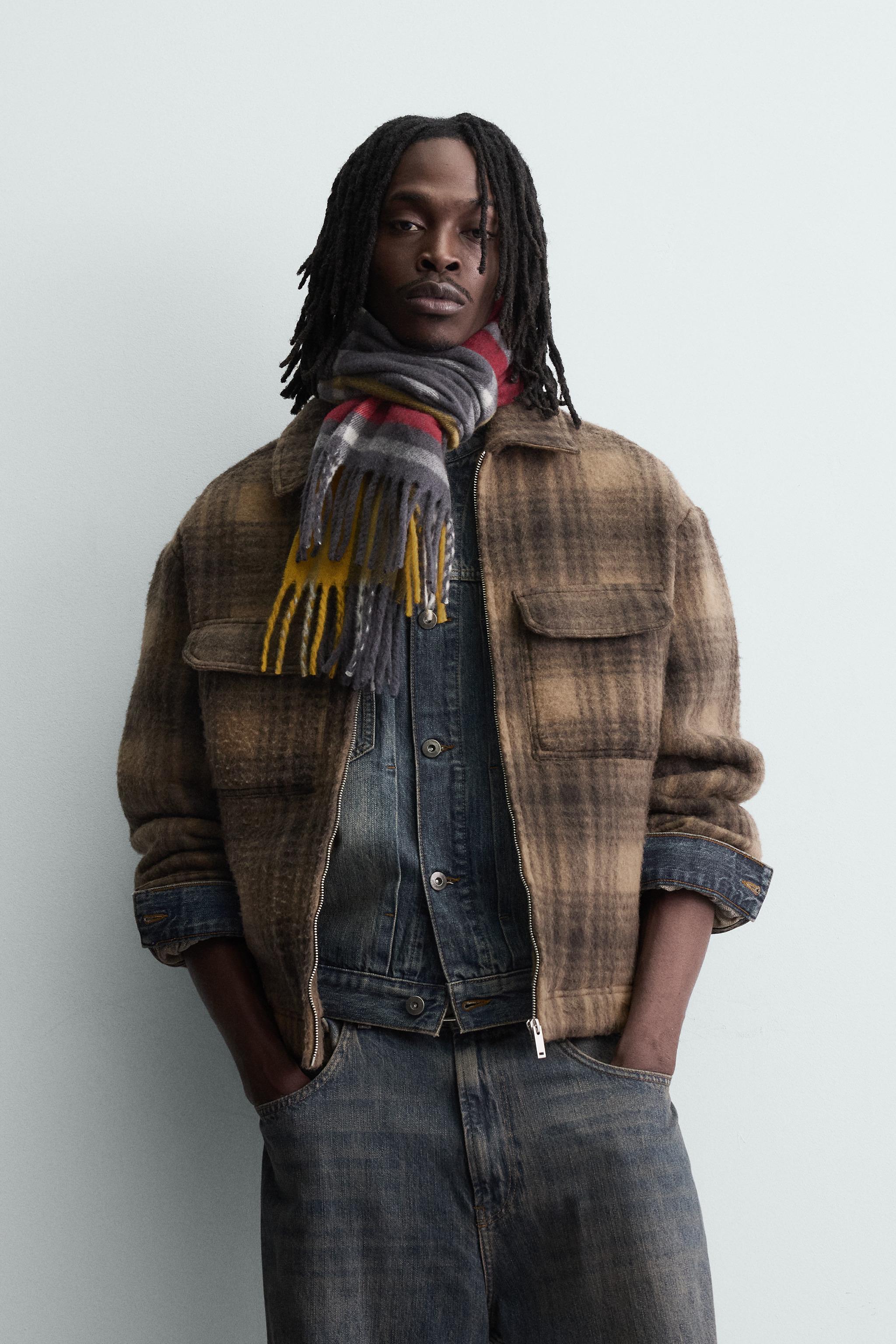 SURCHEMISE À CARREAUX AVEC FERMETURE ÉCLAIR